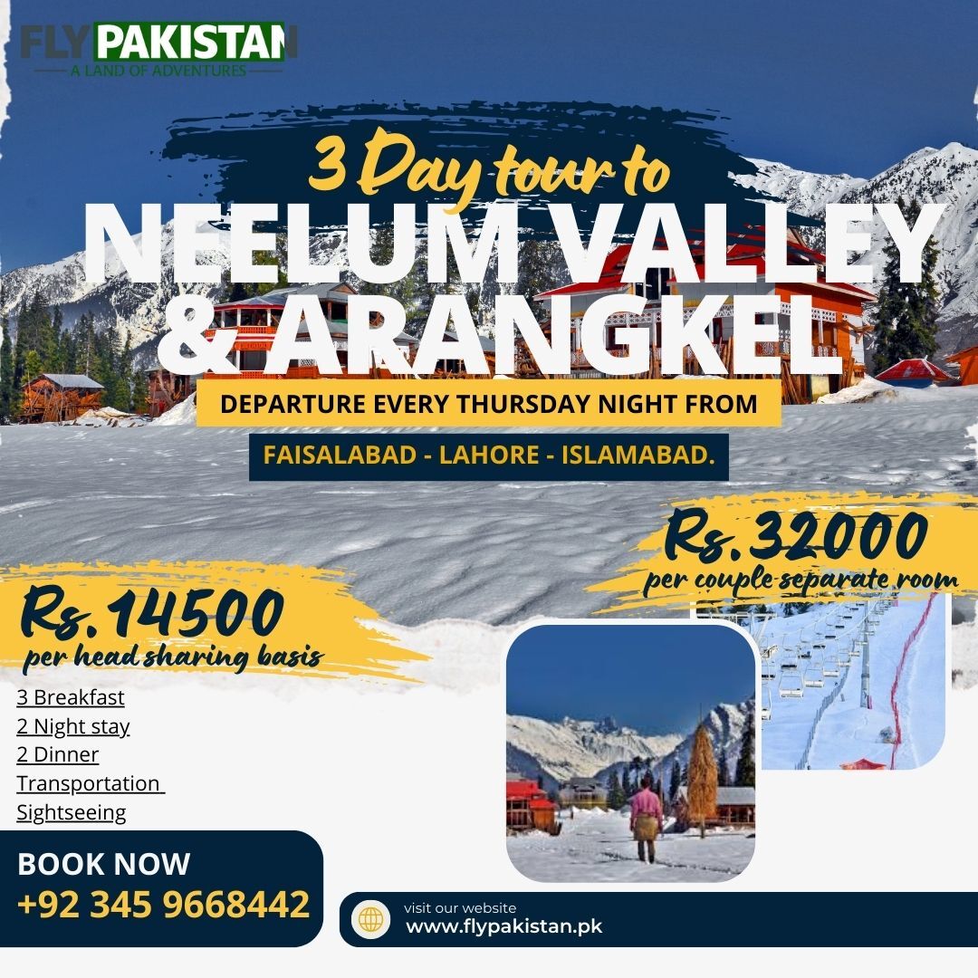 Book Deal 3 Days Tour To Kashmir Neelum Valley